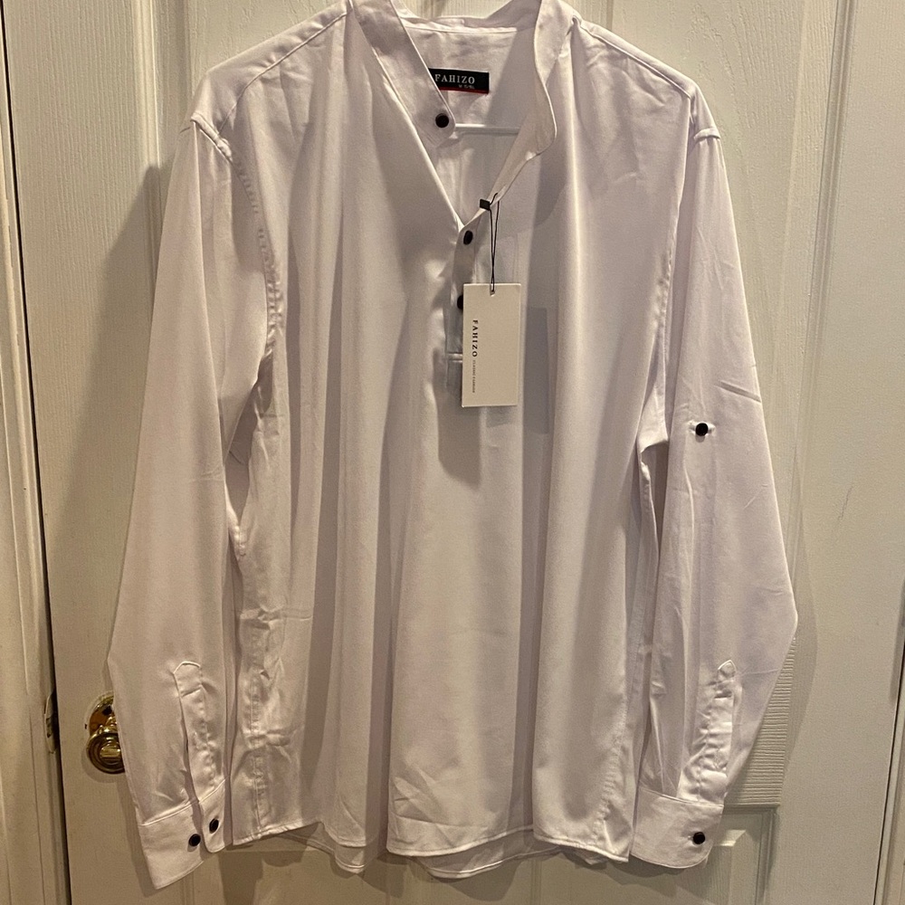 White Men's Shirt by FAHIZO
695